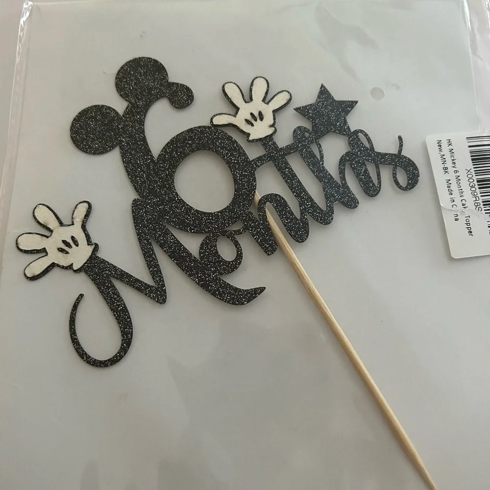 6 Months Cake Topper / Mickey Mouse  / BRAND NEW