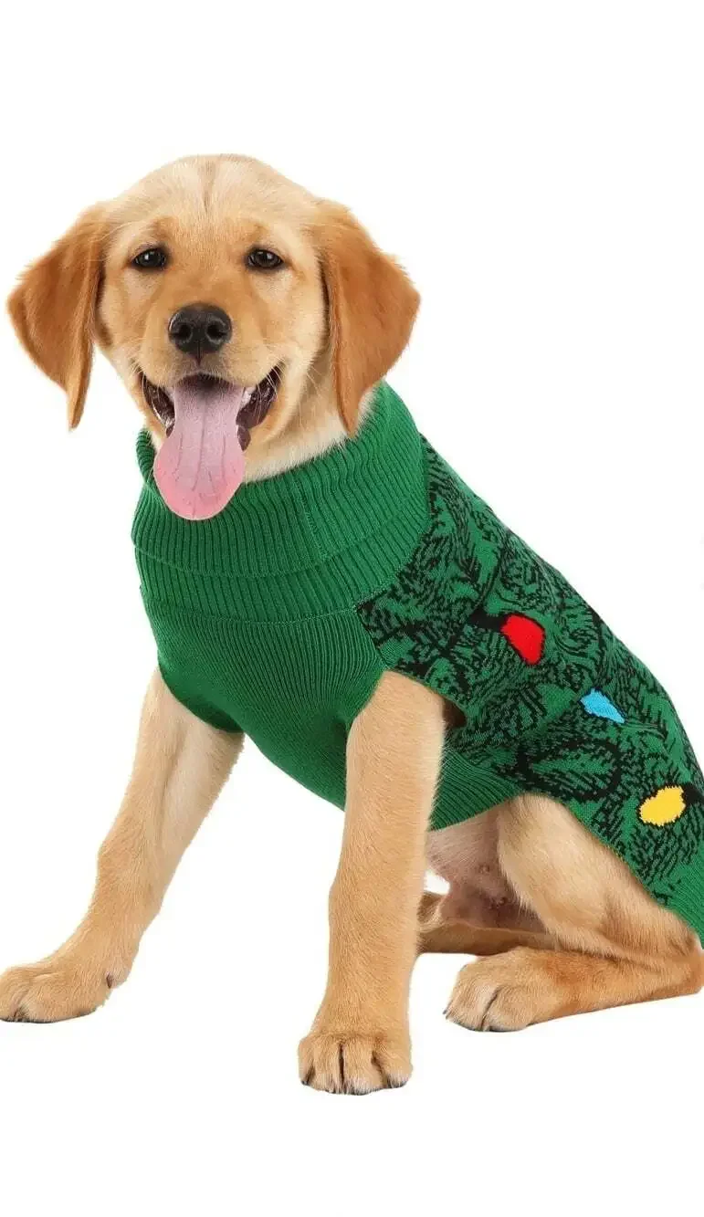 Dog Sweater Pet Ugly Sweater Christmas Tree Holiday Xmas New NWT Small