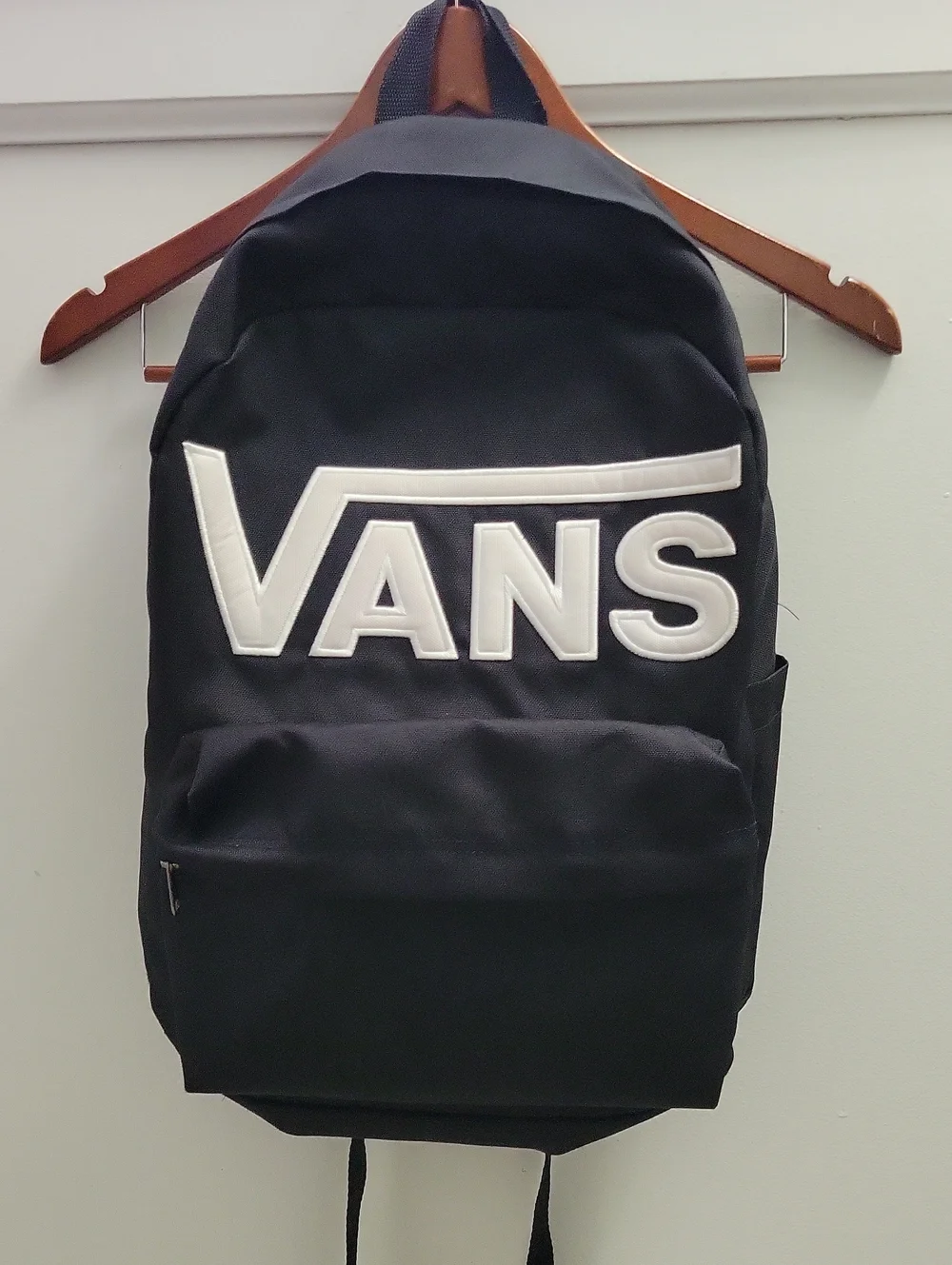 Vans Old Skool Drop V Black Backpack with White Logo Patch