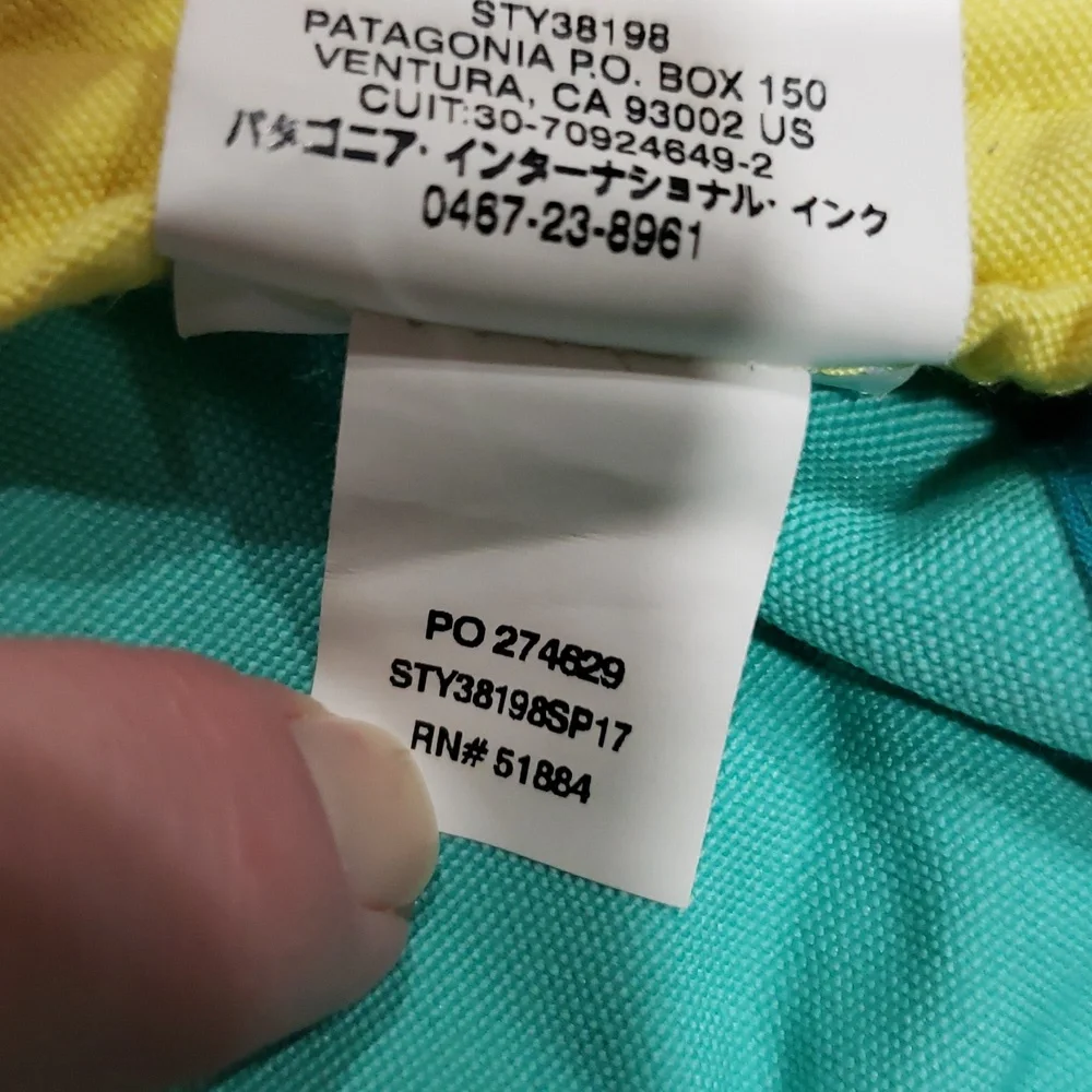 Patagonia bright yellow