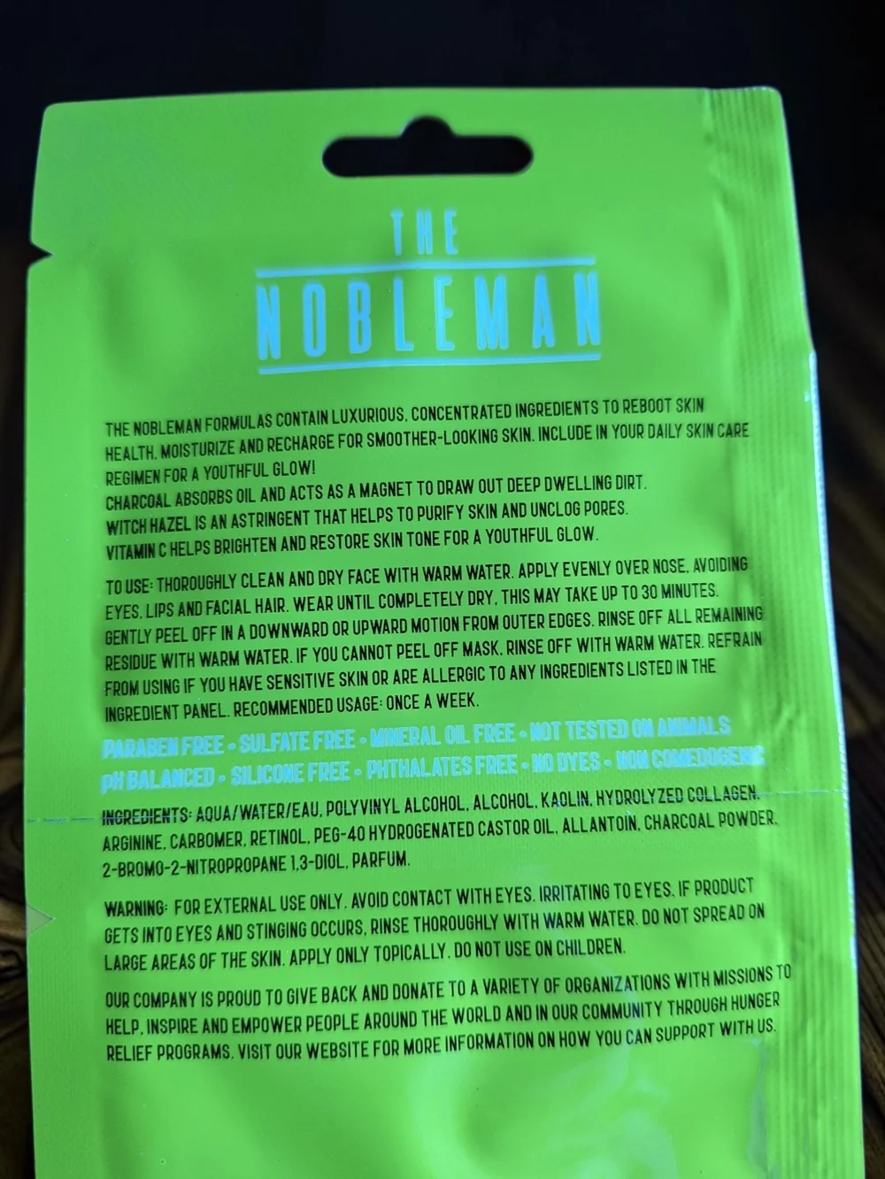 The Nobleman deep cleansing