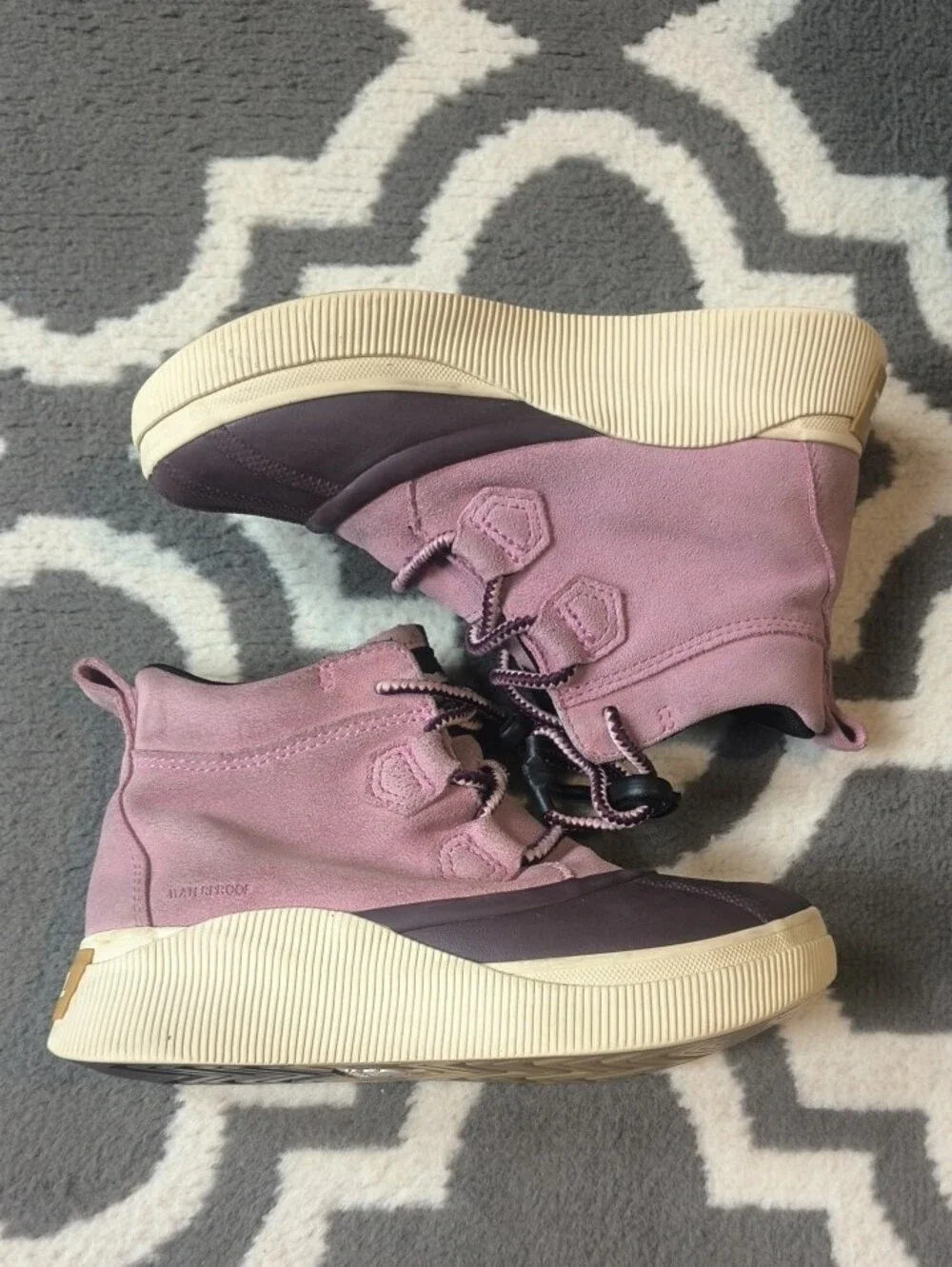 Sorel Kids Pink and Plum About Town Boot