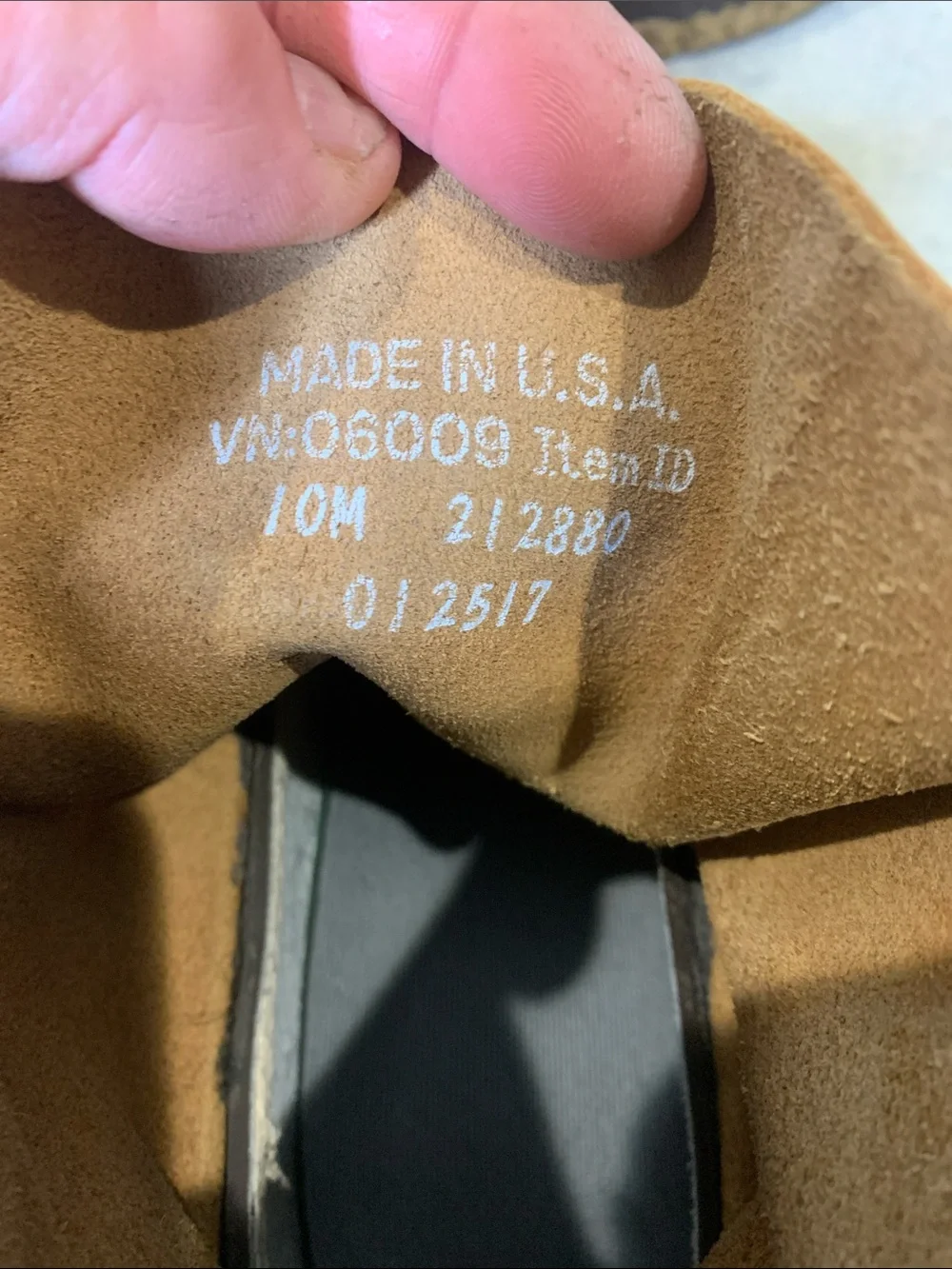 L.L. Bean lace upper leather