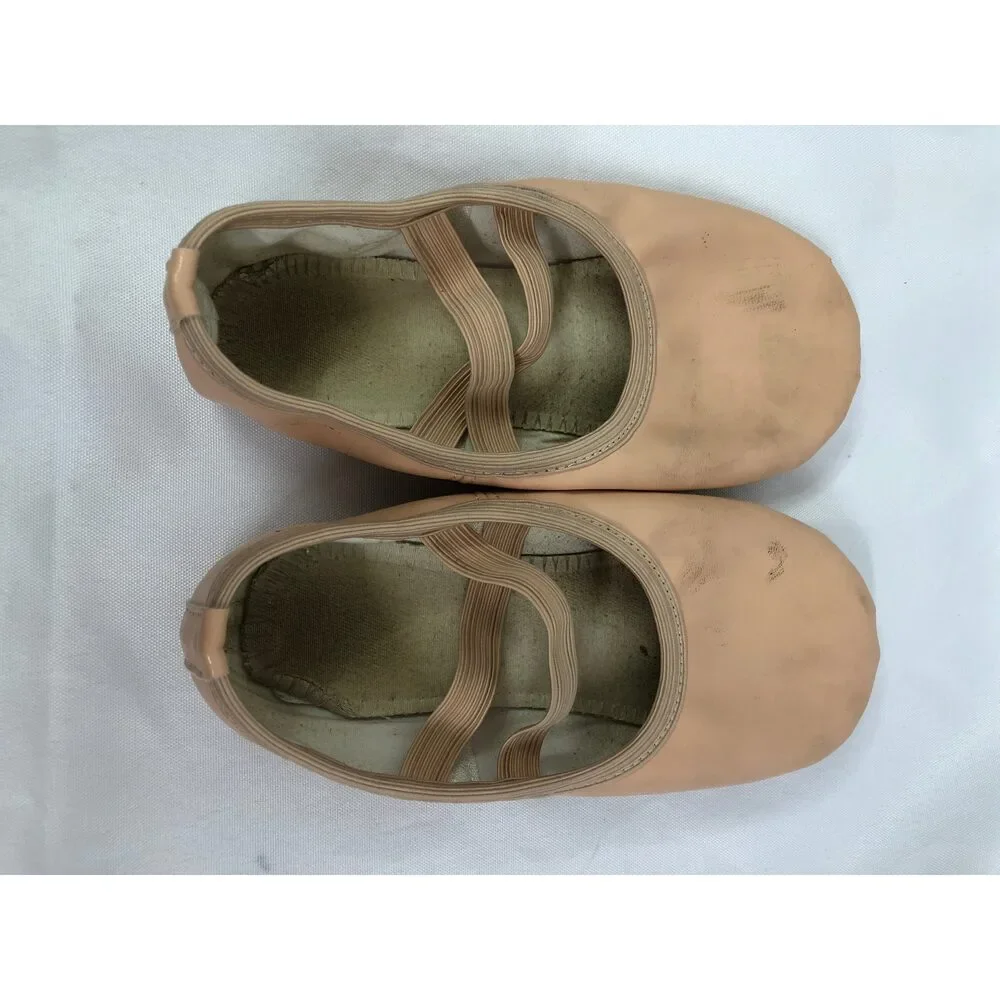 Pre-Owned Dance Ballet Shoes Stelle Child 11M Leather Single Strap Full Sole