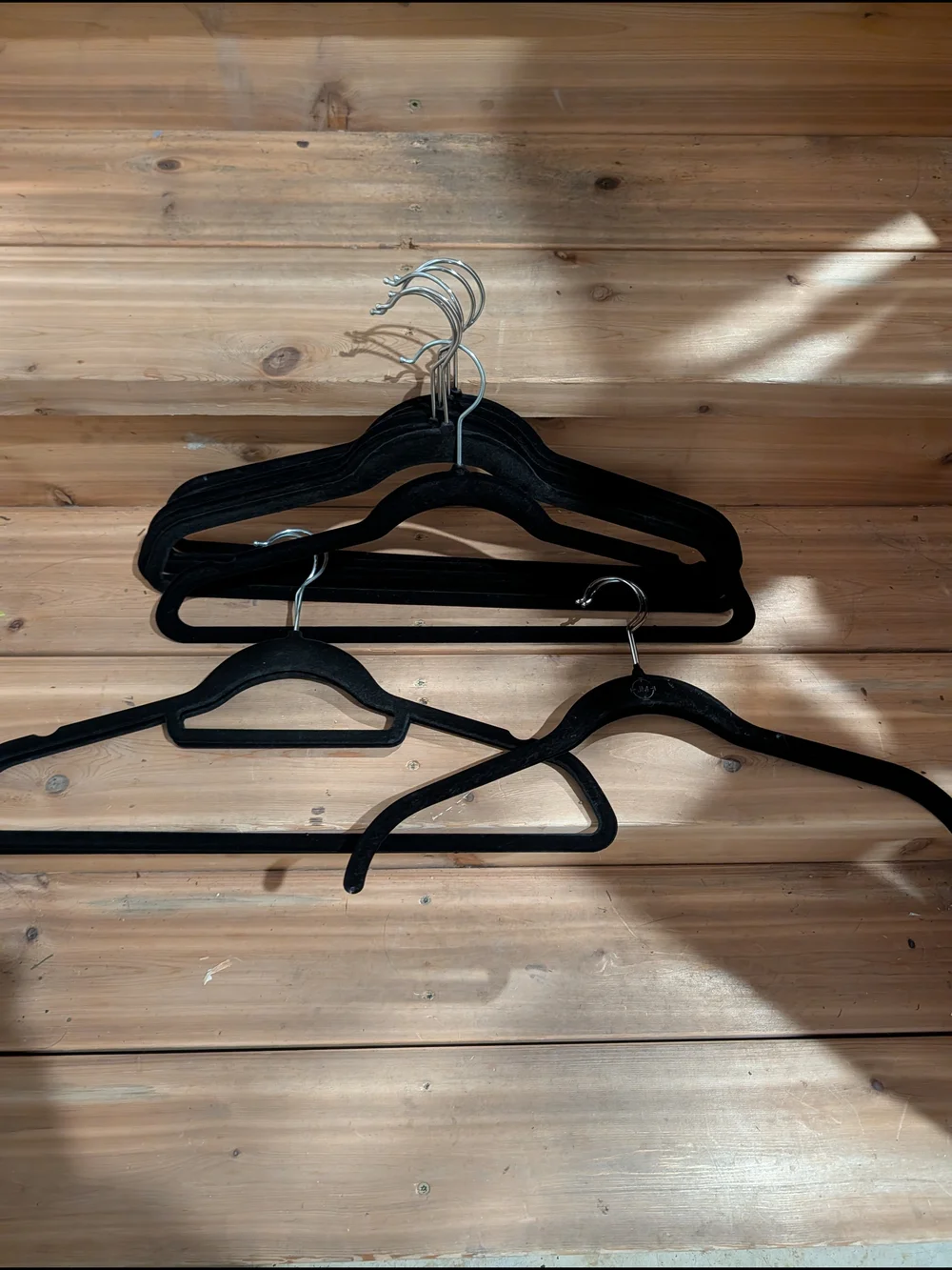 JOY Black Velvet Hangers - Large Set