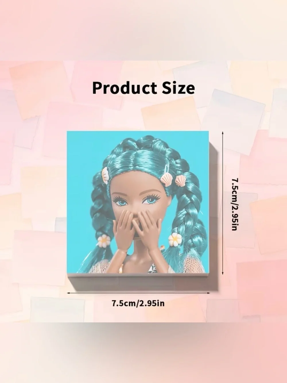 Funny Doll Face Sticky Notes – 50 Sheets