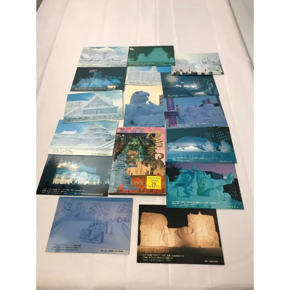 Beautiful color from Sapporo Japan Celebrating 45th Snow Festival Postcards 15