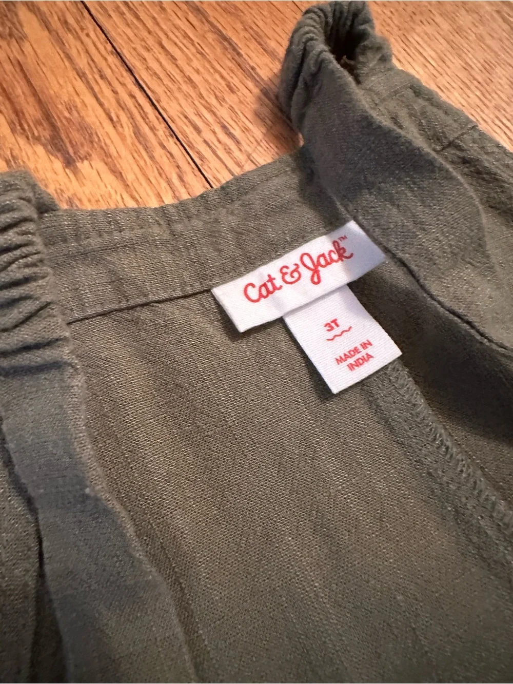 OshKosh B'gosh Olive Green and Denim Kids Overalls