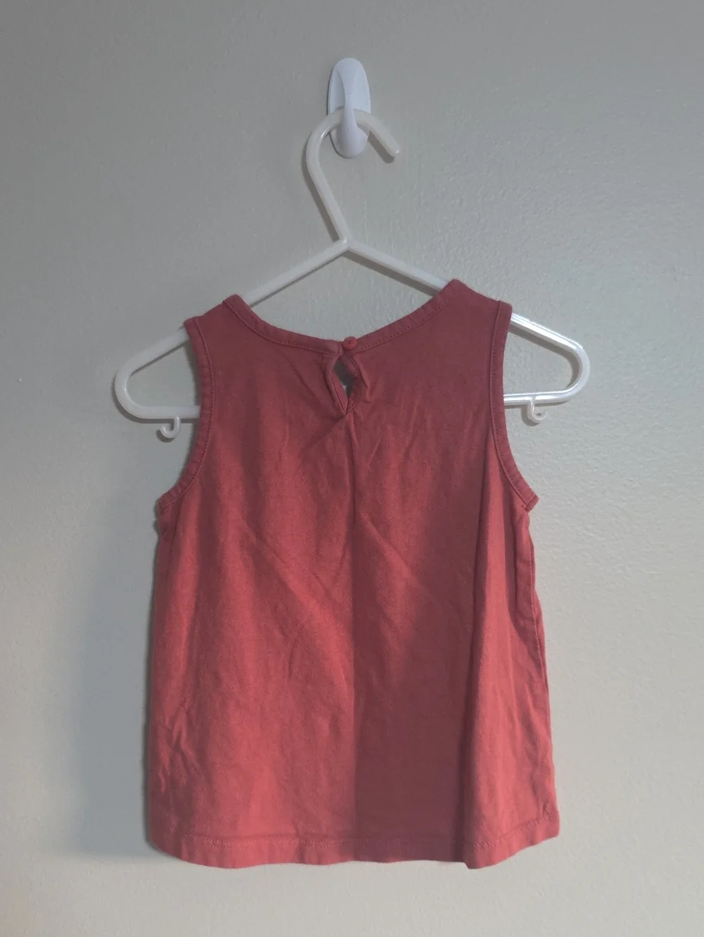 OshKosh B'gosh Girls' Rose Pink Lace Yoke Tank Top
