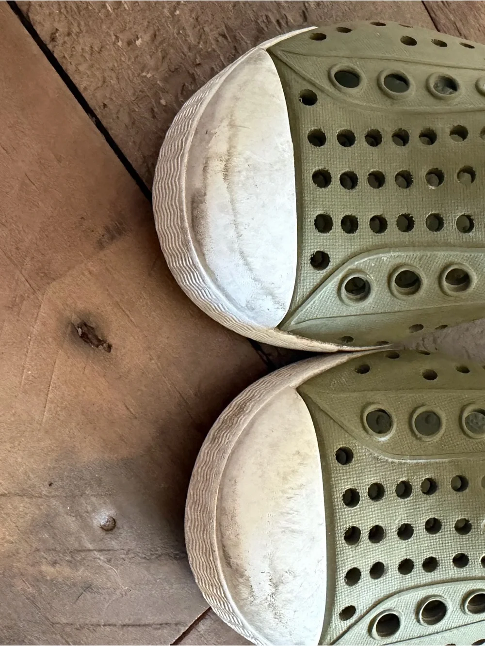 NATIVE brand - 2 pairs size 5 (toddler) in Olive Green and Black