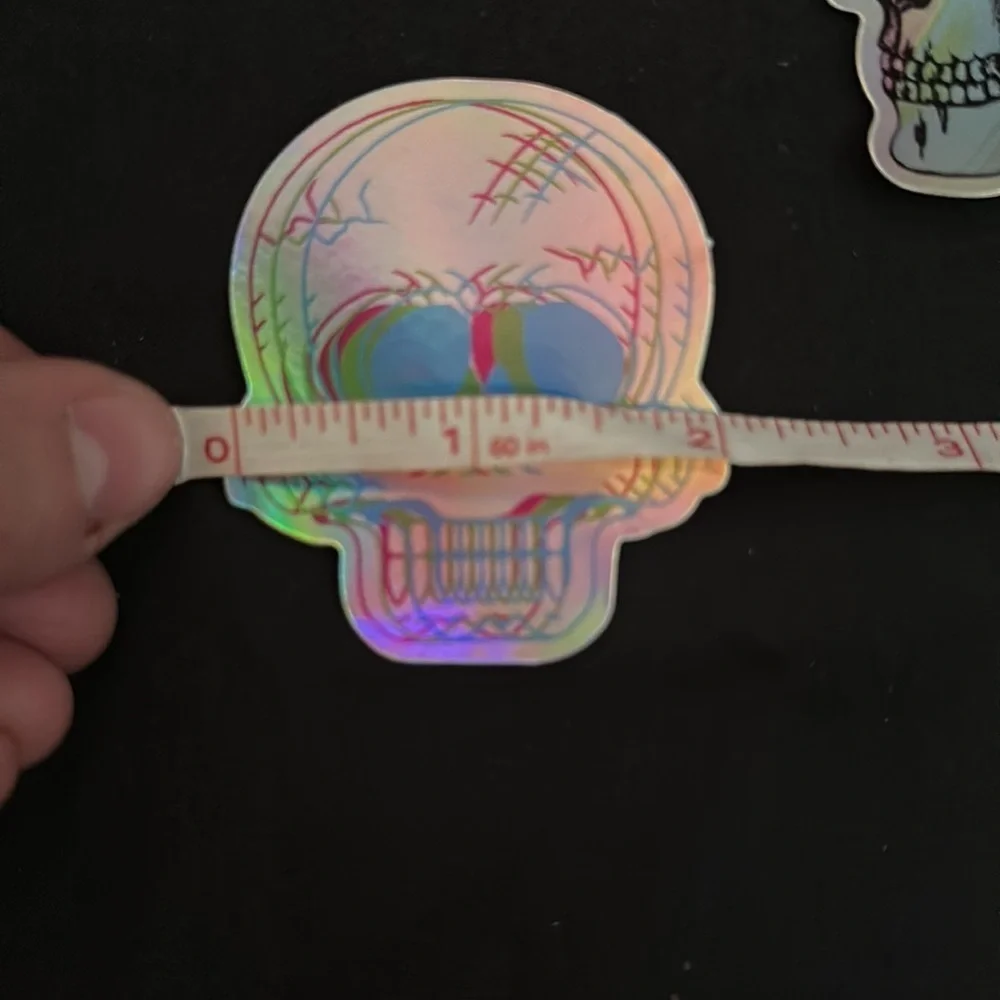 N/A holographic skull