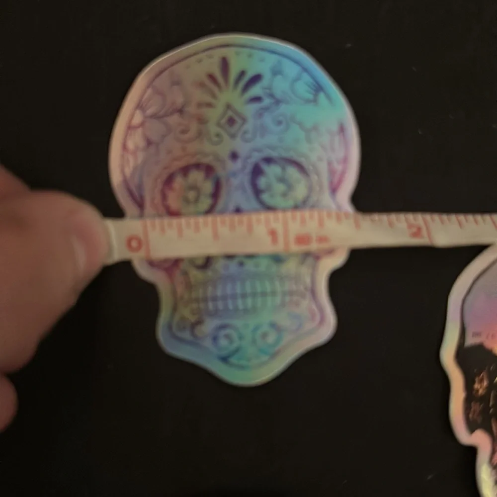 N/A holographic skull