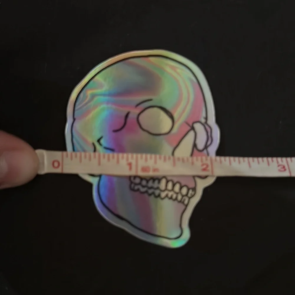 N/A holographic skull