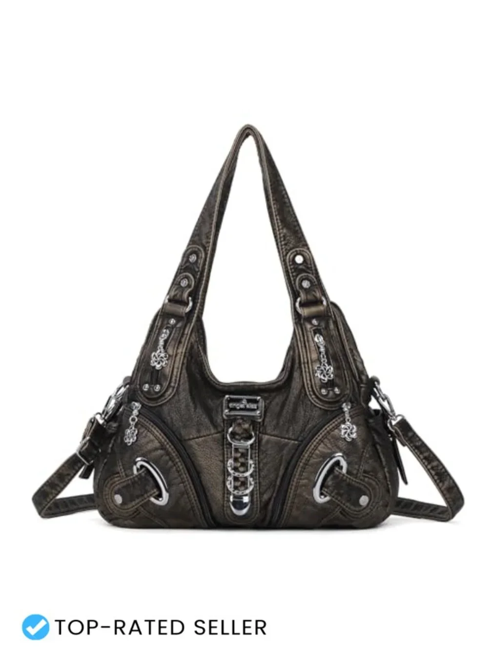 Women's Large Hobo Bag Satchel Shoulder Purse PU Faux Leather