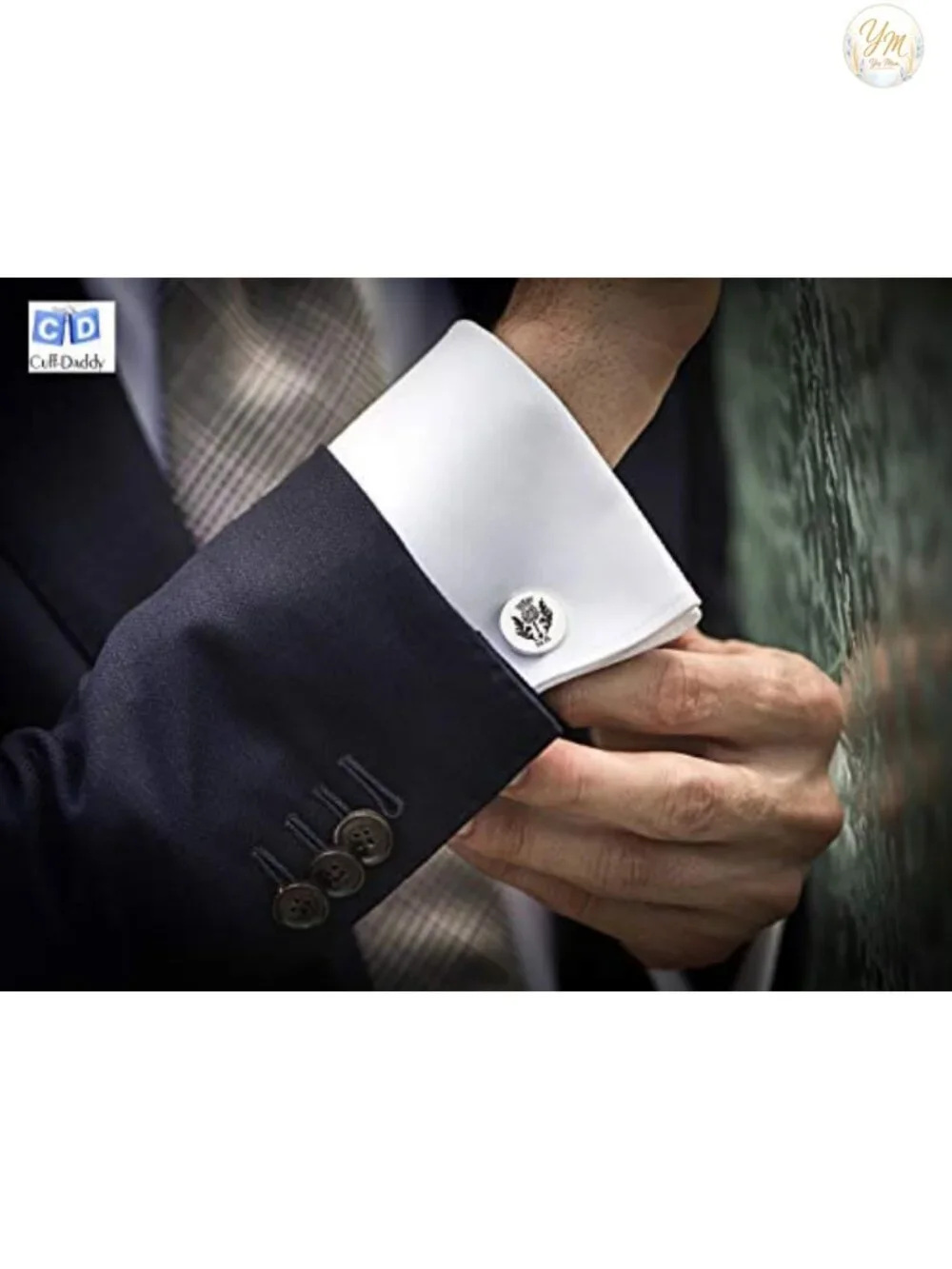 Steampunk Cufflinks with Functional Watch Movement and Glass Cover