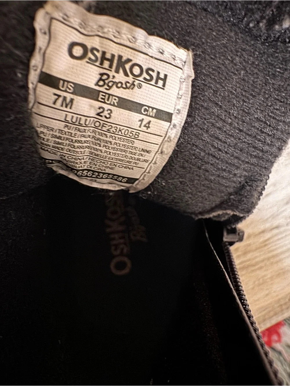 OshKosh Bgosh glossy black