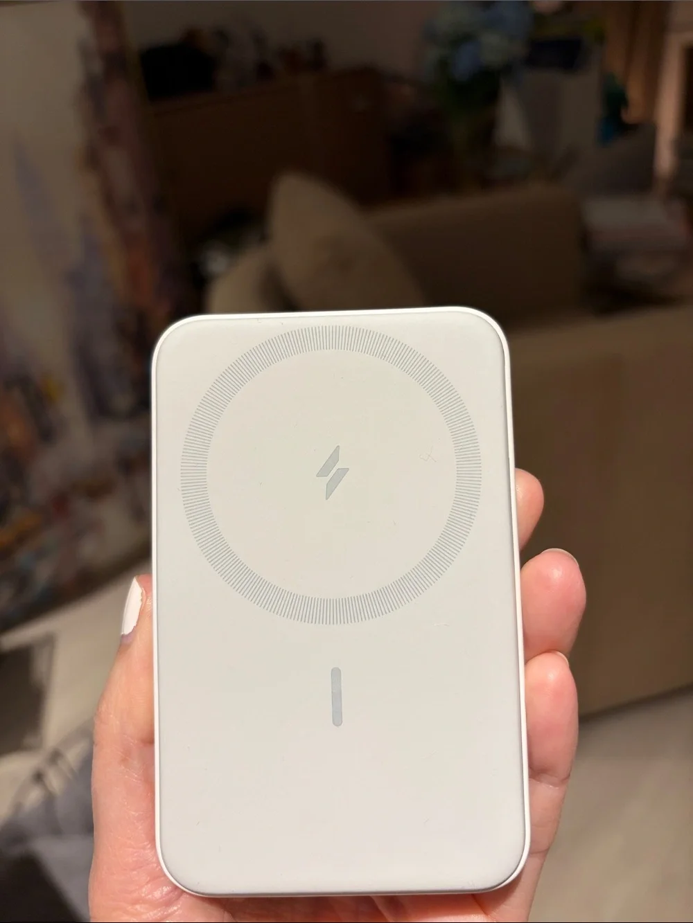 Anker White Portable Power Bank Wireless Charger