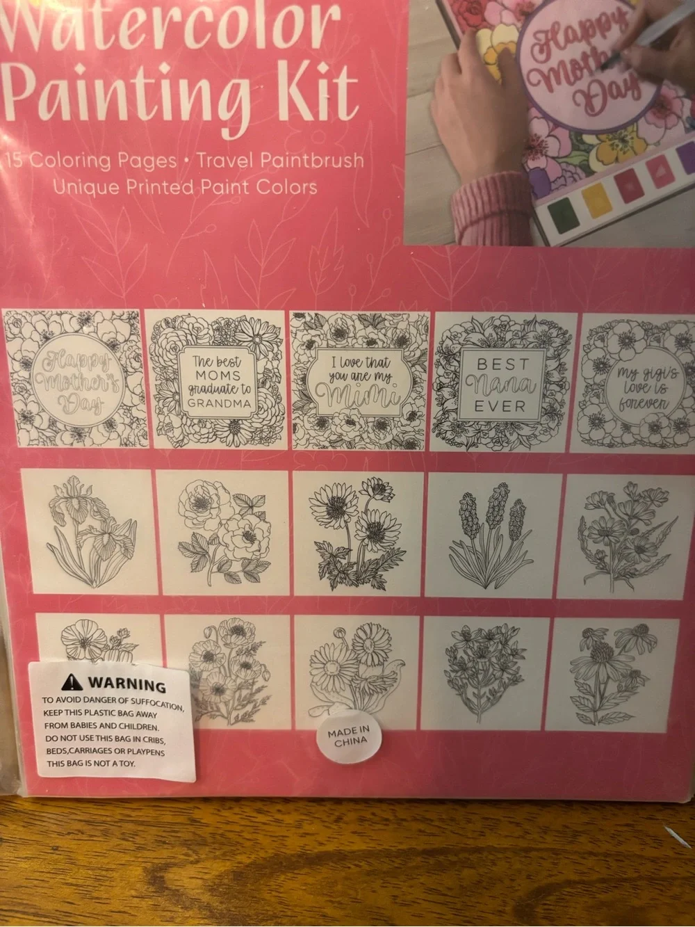 'Happy Mother's Day' Watercolor Painting Kit