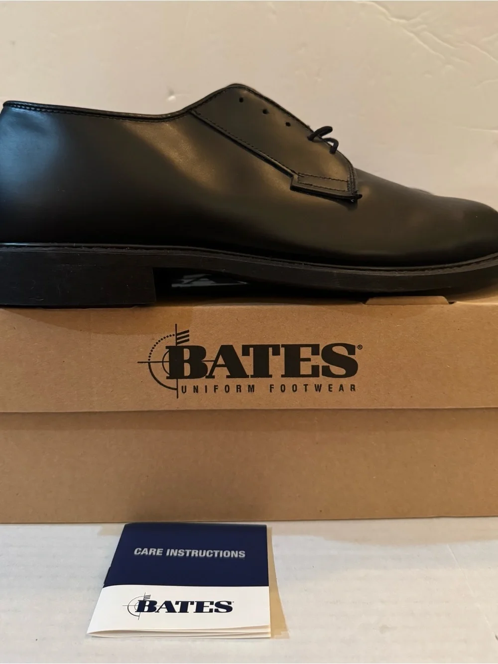 BATES Oxford Leather Shoe Uniform Footwear, Men's, Size 10 3E