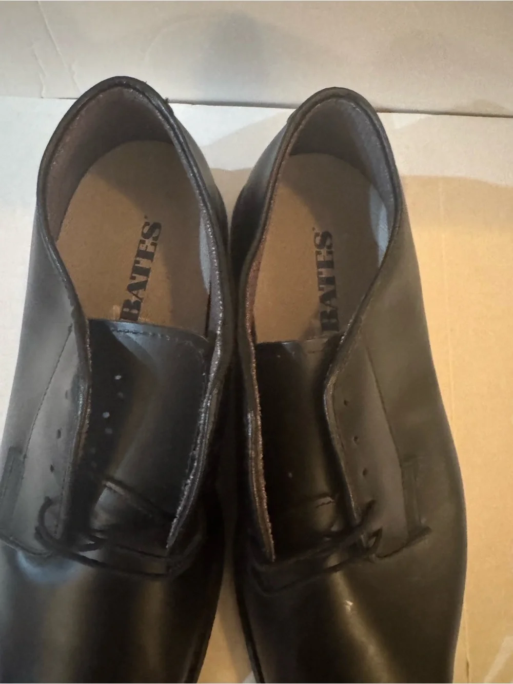 BATES Oxford Leather Shoe Uniform Footwear, Men's, Size 10 3E