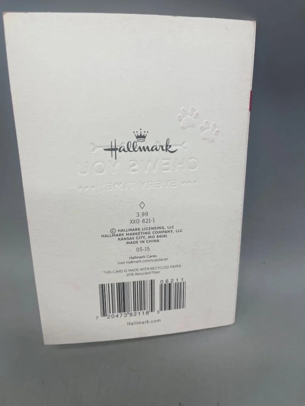 Hallmark greeting card my favorite human i'd chews you humor Christmas READ NEW