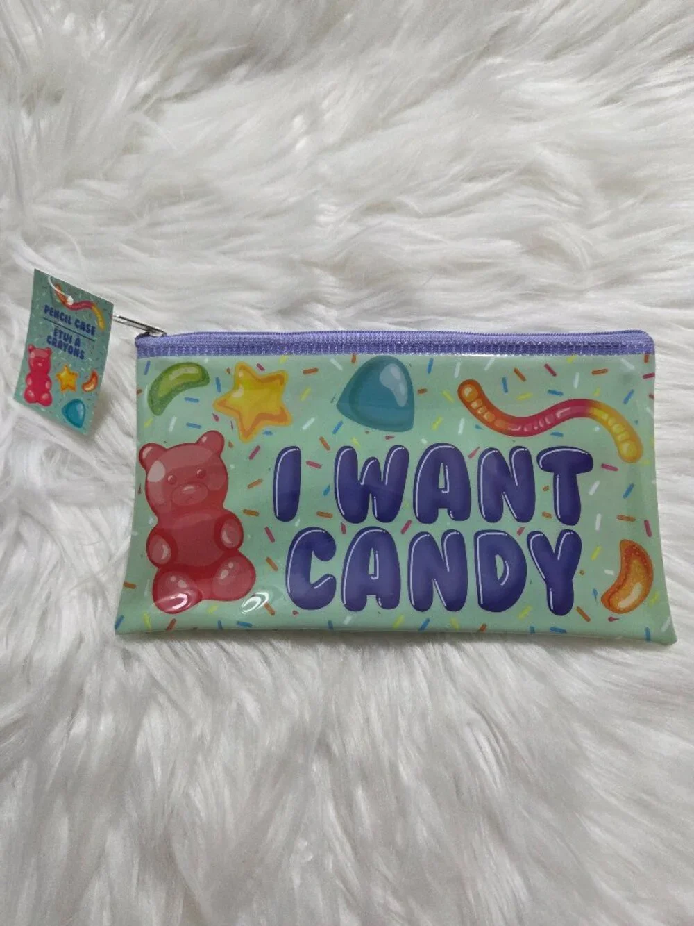 Candy Themed Pencil Pouch & Eraser Set