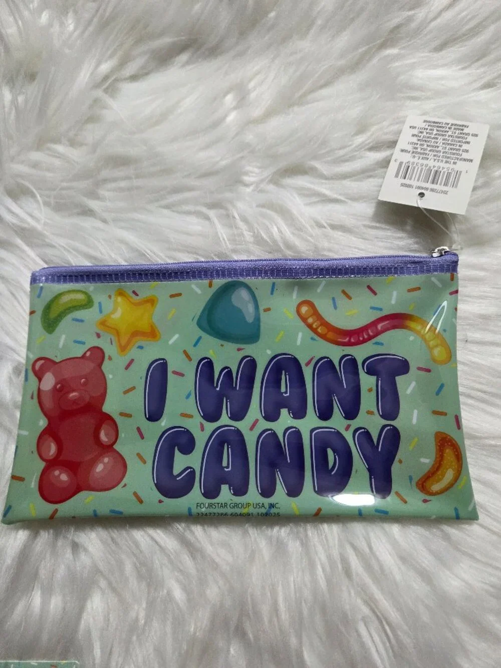 Candy Themed Pencil Pouch & Eraser Set