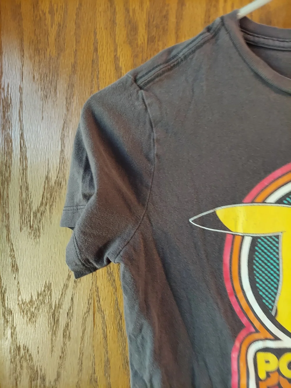 Old Navy Pokemon Pikachu Retro Graphic T-Shirt Charcoal Gray Kids Size M (8)