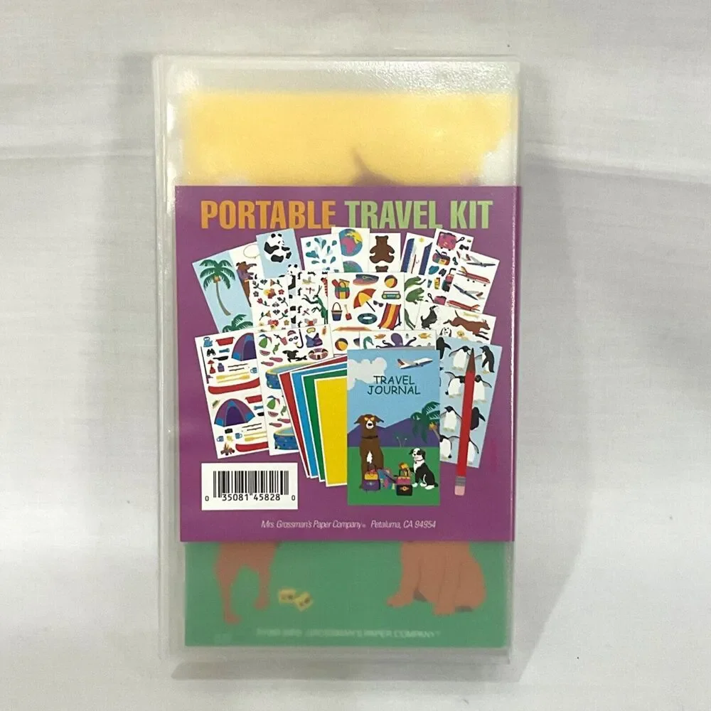 Mrs. Grossman’s Travel Kit Vintage Stickers Scrapbook Vacation 1998 Journal