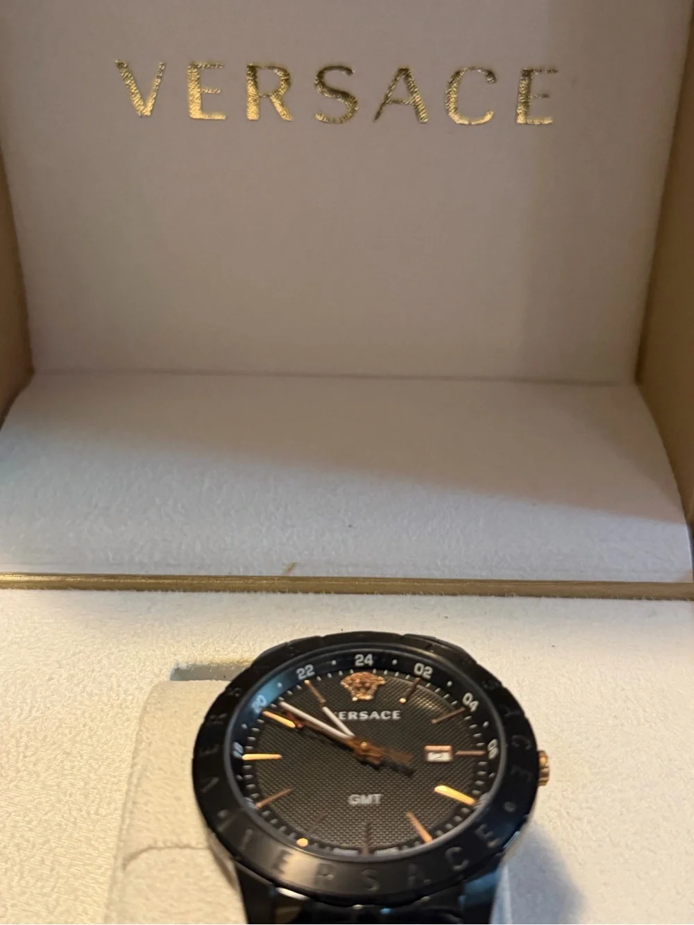 VEBK00618 Versace Men’s Black Steel Watch