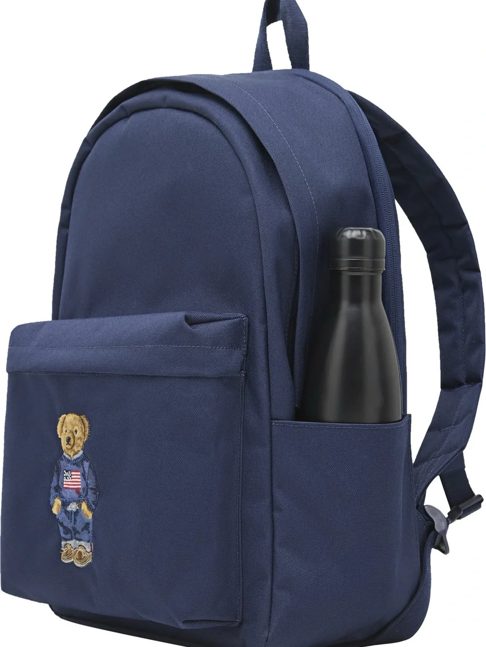 Polo by Ralph Lauren Navy Bear-Embroidered Backpack