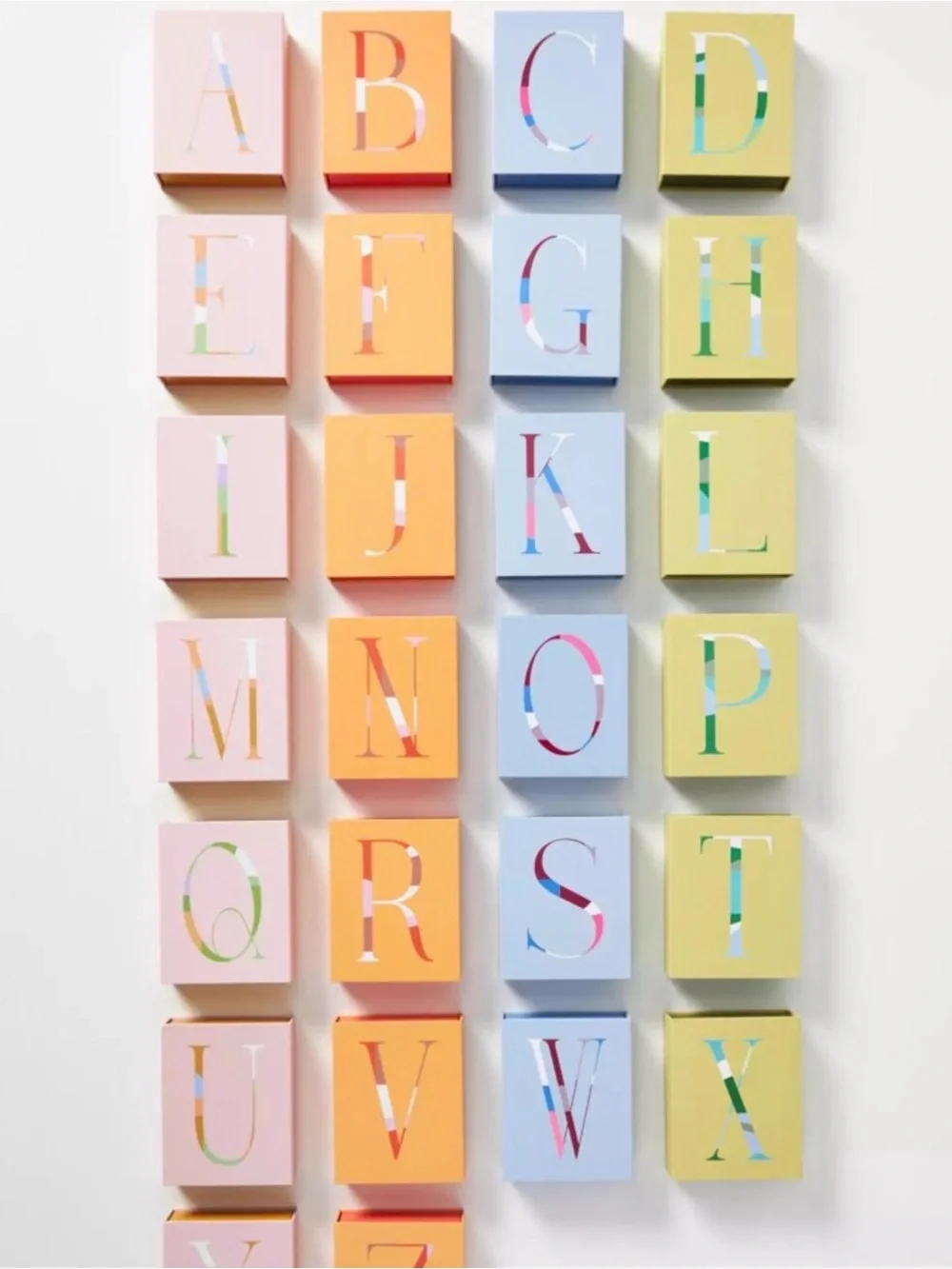 Anthropologie Monogram Boxed Card Set (L) - NIB