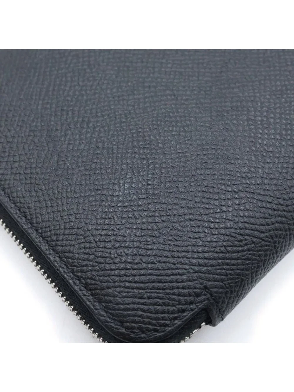 Hermes Azap Silkin Long Silk'in Long Round Zip Wallet Black