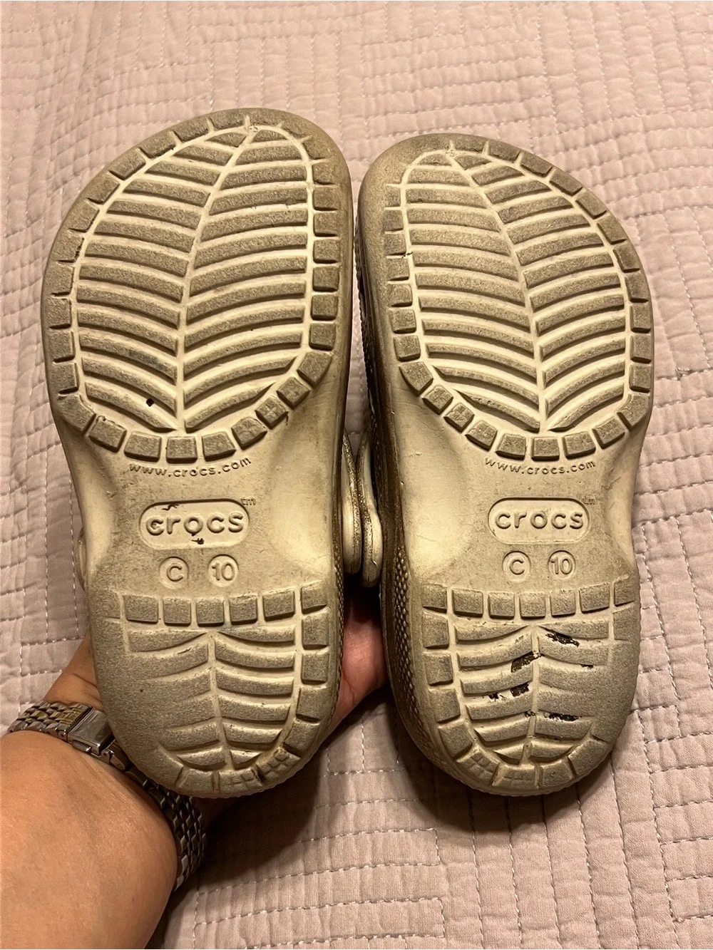 CROCS sparkling metallic