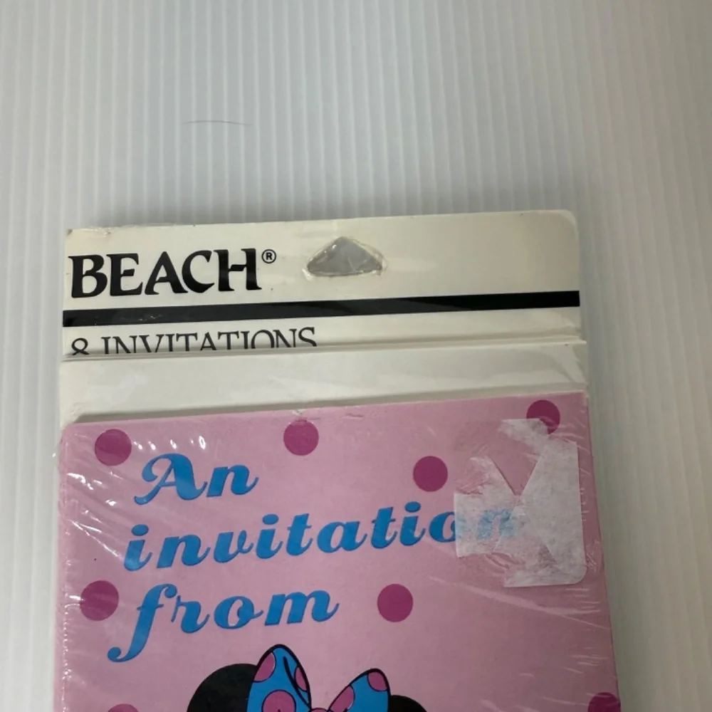 Walt Disney Party Invitations Minnie N Me Party Beach Products Vintage Old Stock