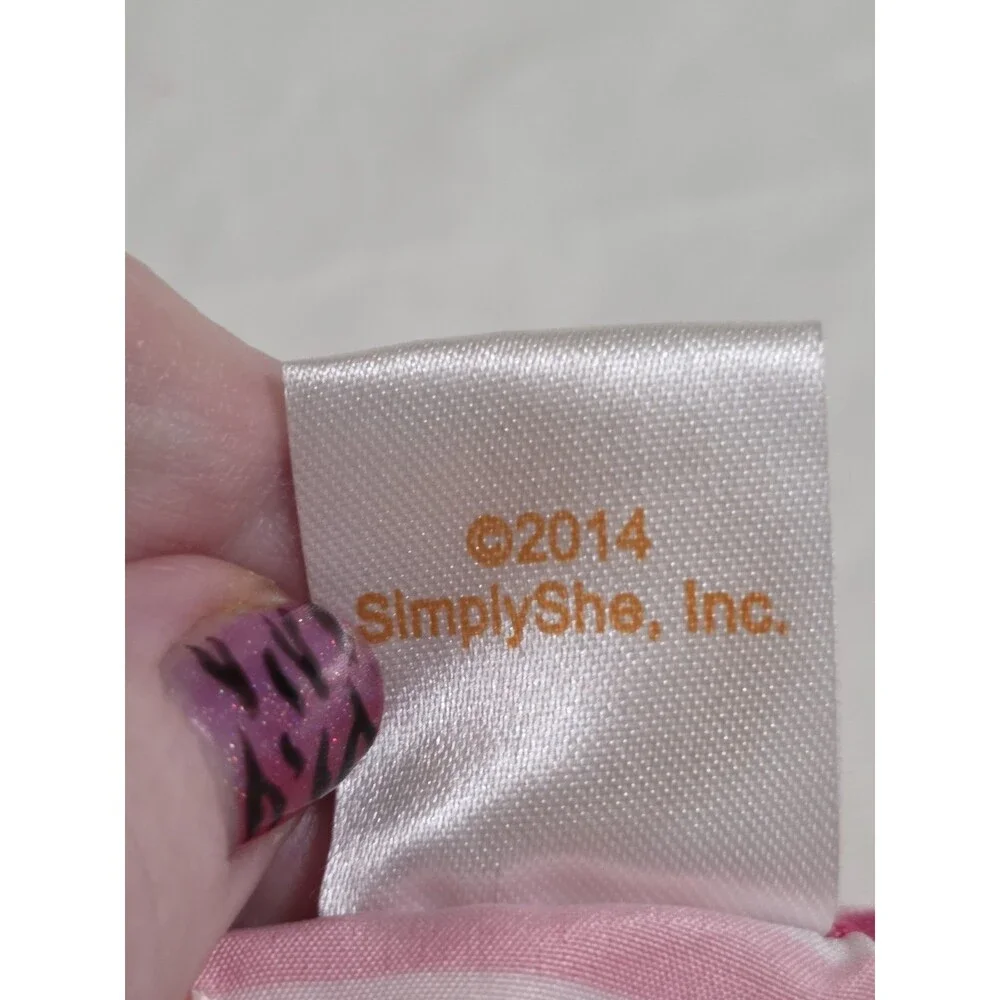 Simply Dog Pink & White Stripes & Polka Dot Dog Dress Size Small