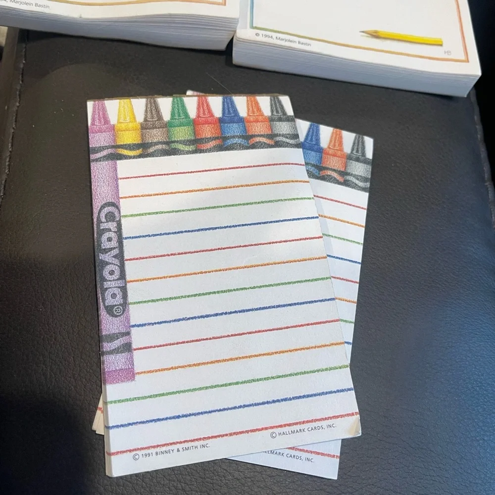 Crayola notepads colorful