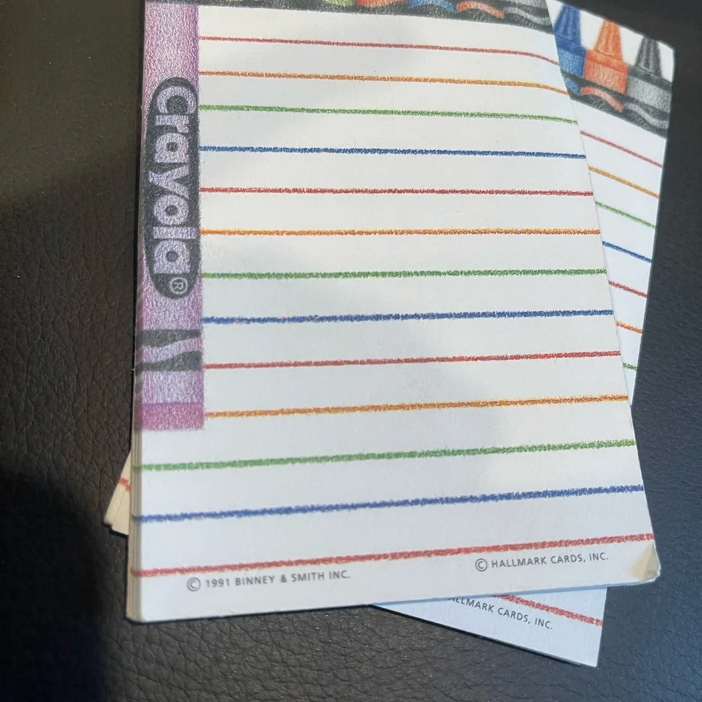 Crayola notepads colorful