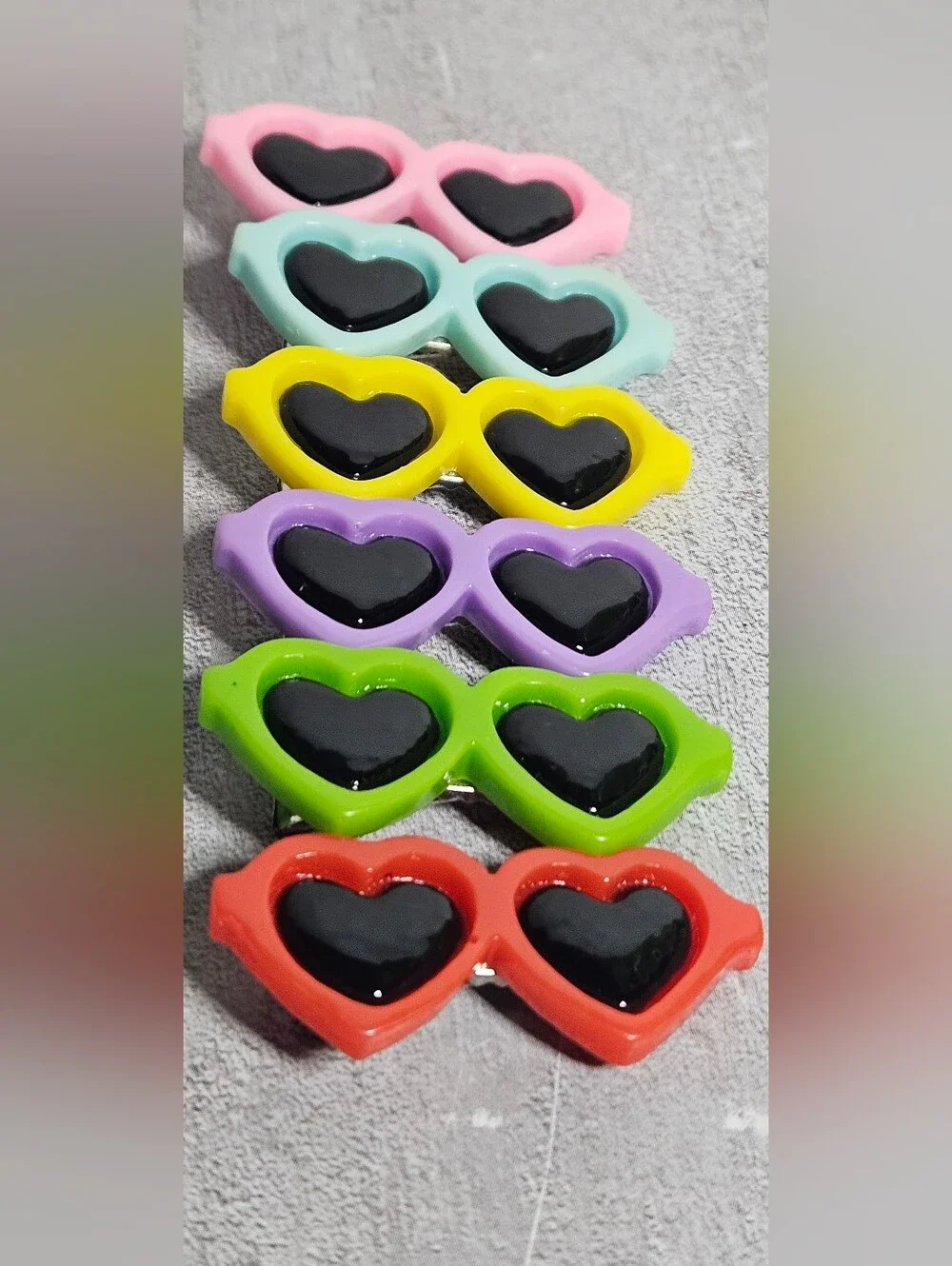 6 Colorful Dog Hair Barrettes