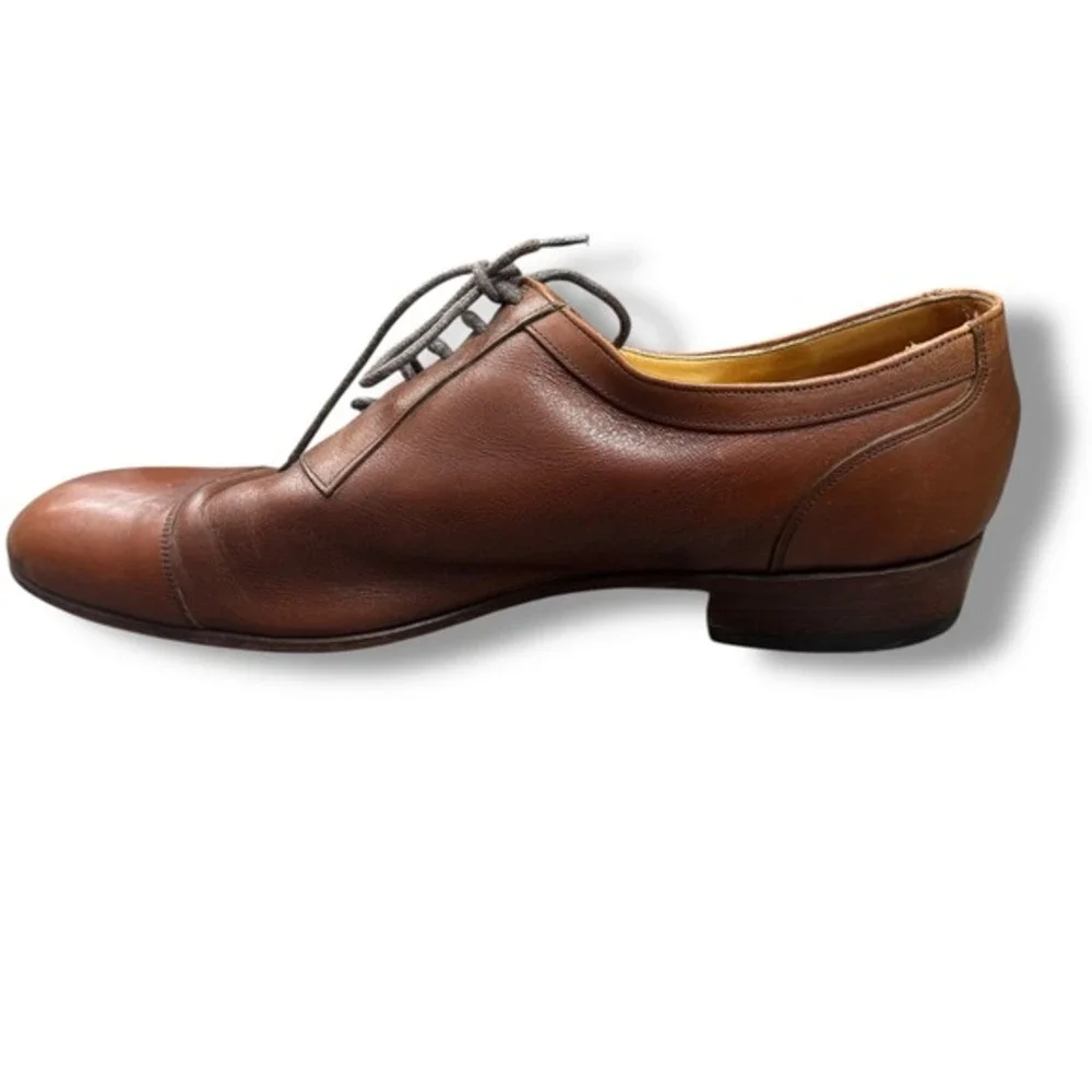 Sante‎ Majestik 11 D/B Brown Cap Toe Oxford Dress Shoes Leather Signature
