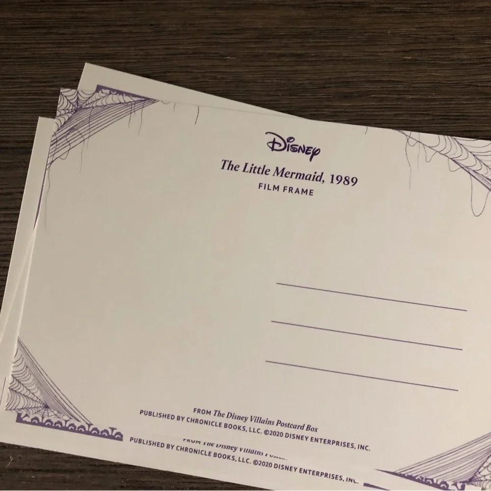 Disney villains postcards