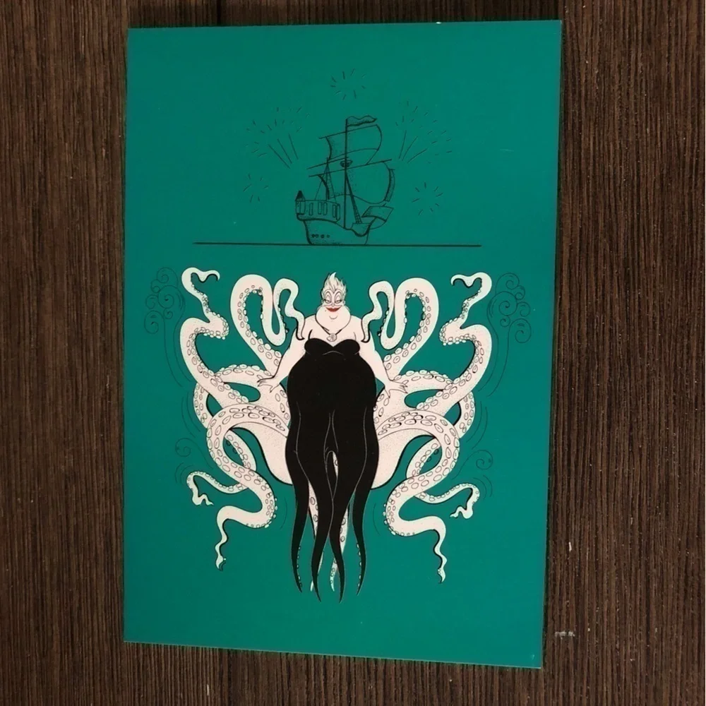Disney villains postcards