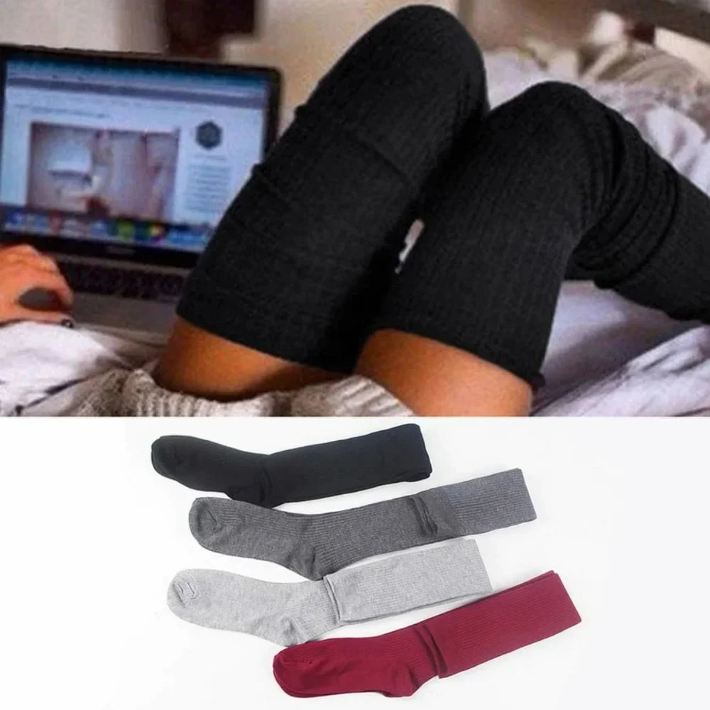 Socks Bundle Of 4 New Thigh Over The Knee Knit Long Socks