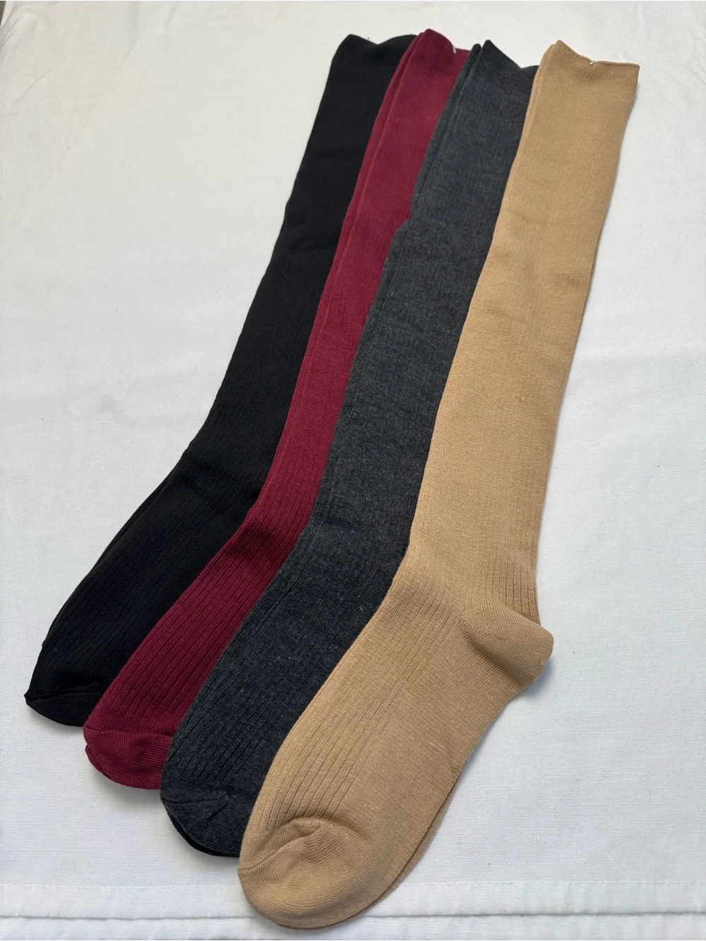 Socks Bundle Of 4 New Thigh Over The Knee Knit Long Socks