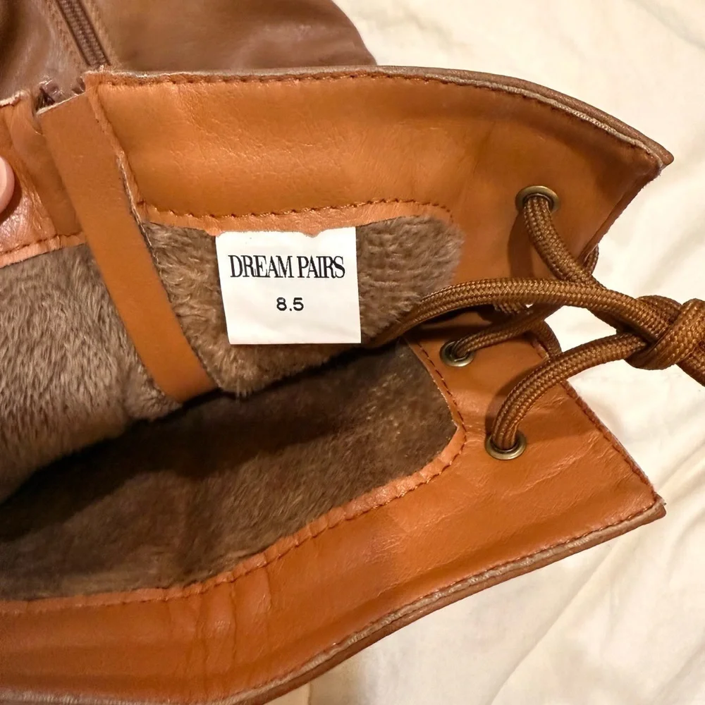 Dream Pairs Tan Over the Knee Boots sz 8.5 like new