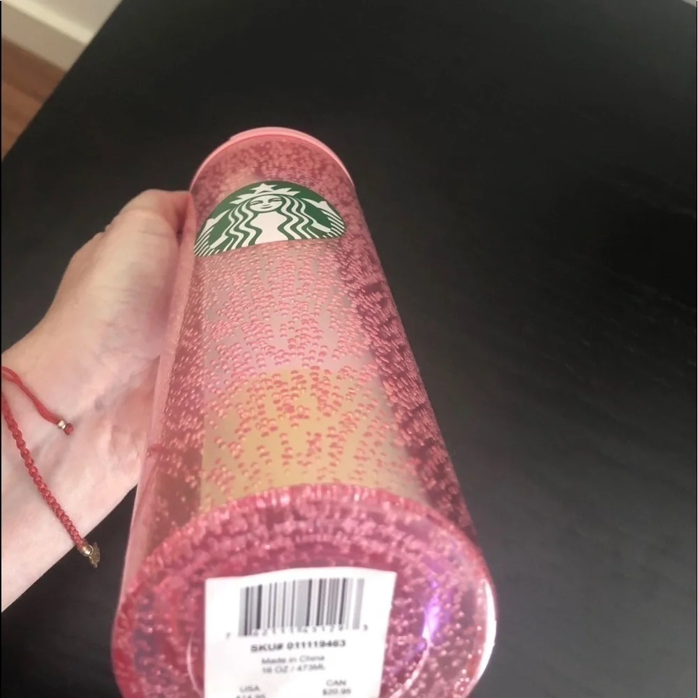 Starbucks pink bubbles