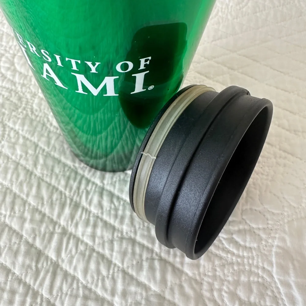 University of Miami Travel Tumbler Coffee Mug Cup