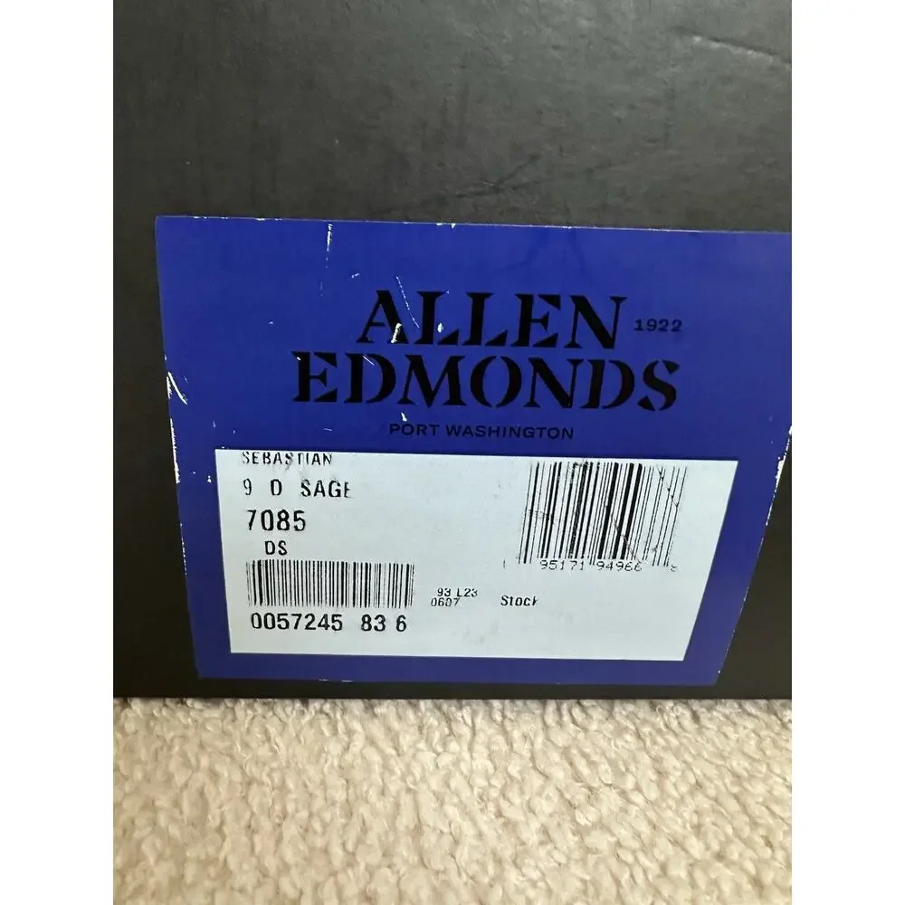Allen Edmonds Sebastian Bit Driving Loafer Sage Suede Men Size 9D