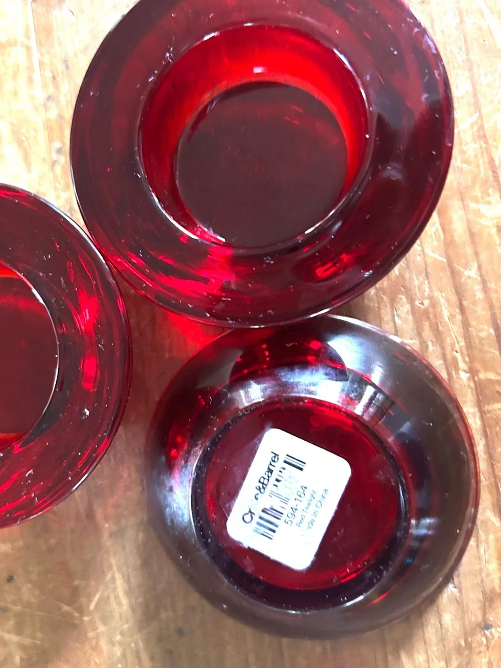 Crate&Barrel two amber