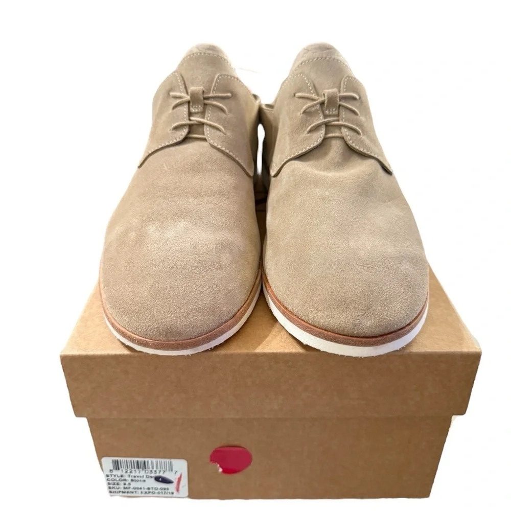NISOLO Men’s Suede Lace-Up Shoes · Size 9.5